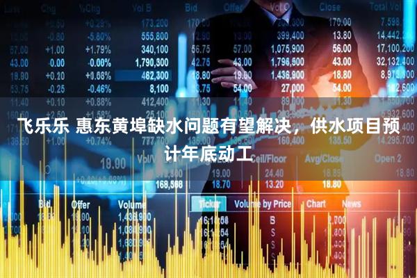飞乐乐 惠东黄埠缺水问题有望解决，供水项目预计年底动工