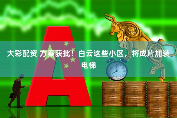 大彩配资 方案获批！白云这些小区，将成片加装电梯