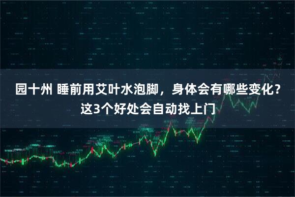 园十州 睡前用艾叶水泡脚，身体会有哪些变化？这3个好处会自动找上门