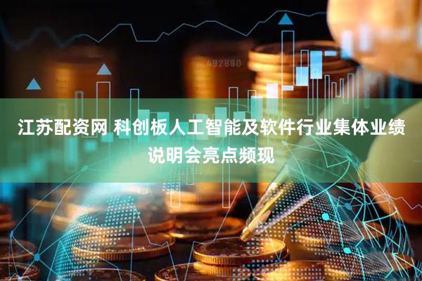 江苏配资网 科创板人工智能及软件行业集体业绩说明会亮点频现