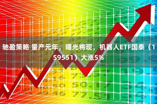 驰盈策略 量产元年，曙光将现，机器人ETF国泰（159551）大涨5%